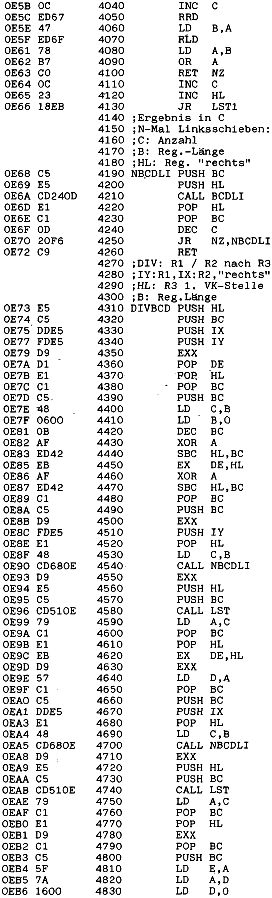 Assembler-Listing