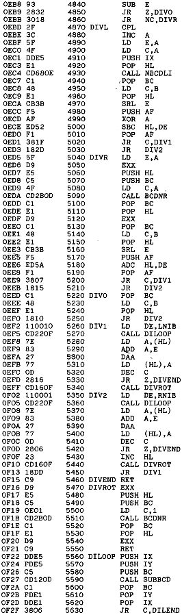 Assembler-Listing