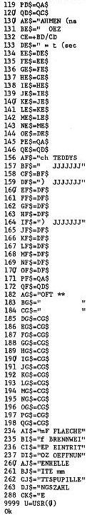 BASIC-Listing
