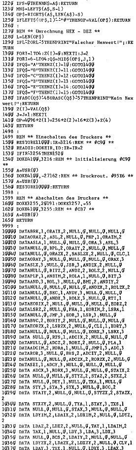 BASIC-Listing